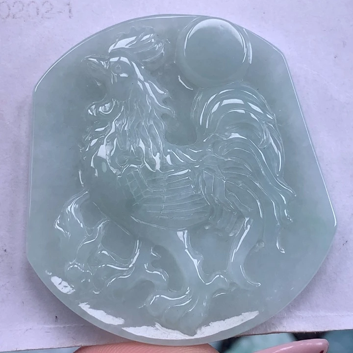 颈饰未镶嵌翡翠生肖鸡