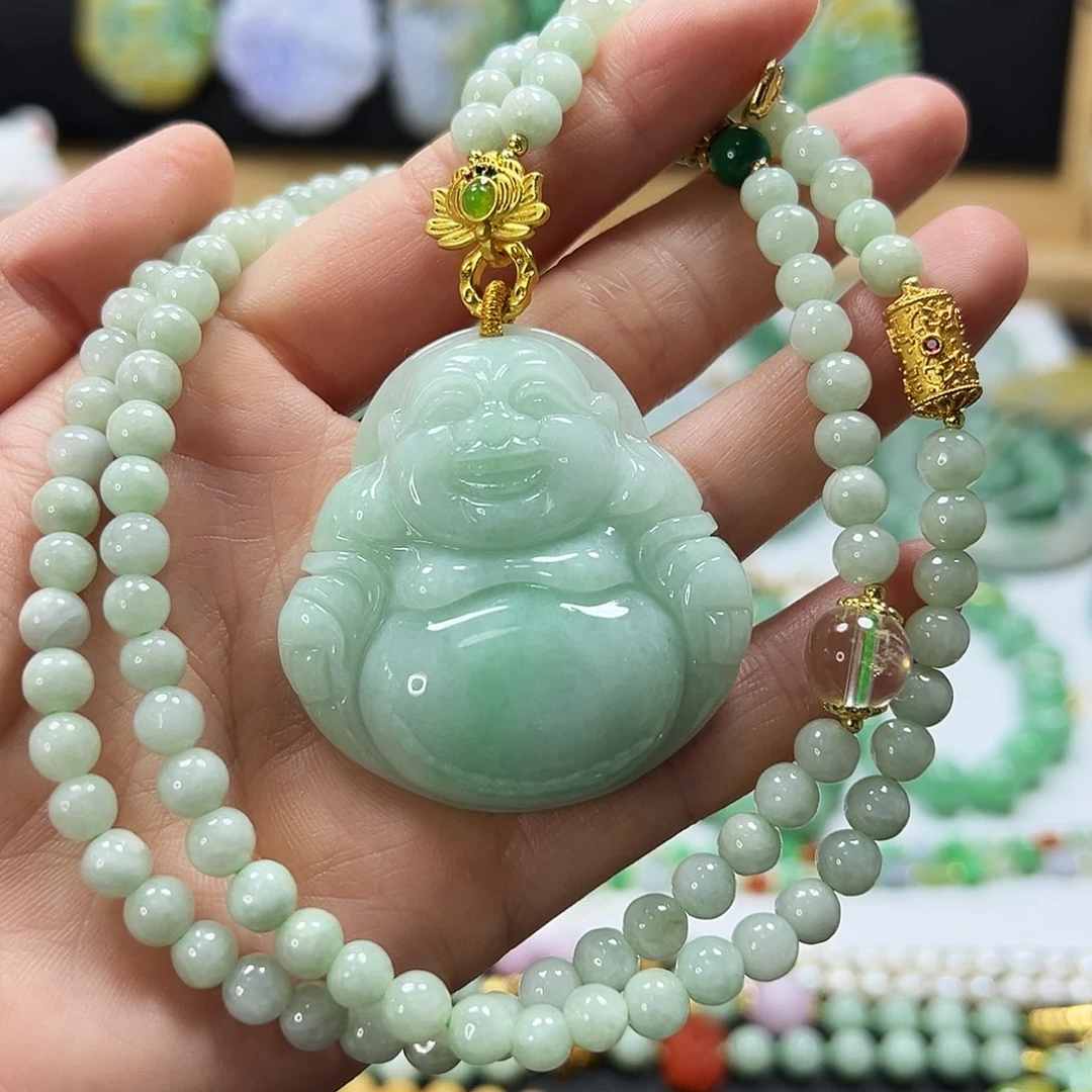 翡翠未镶嵌颈饰吊坠