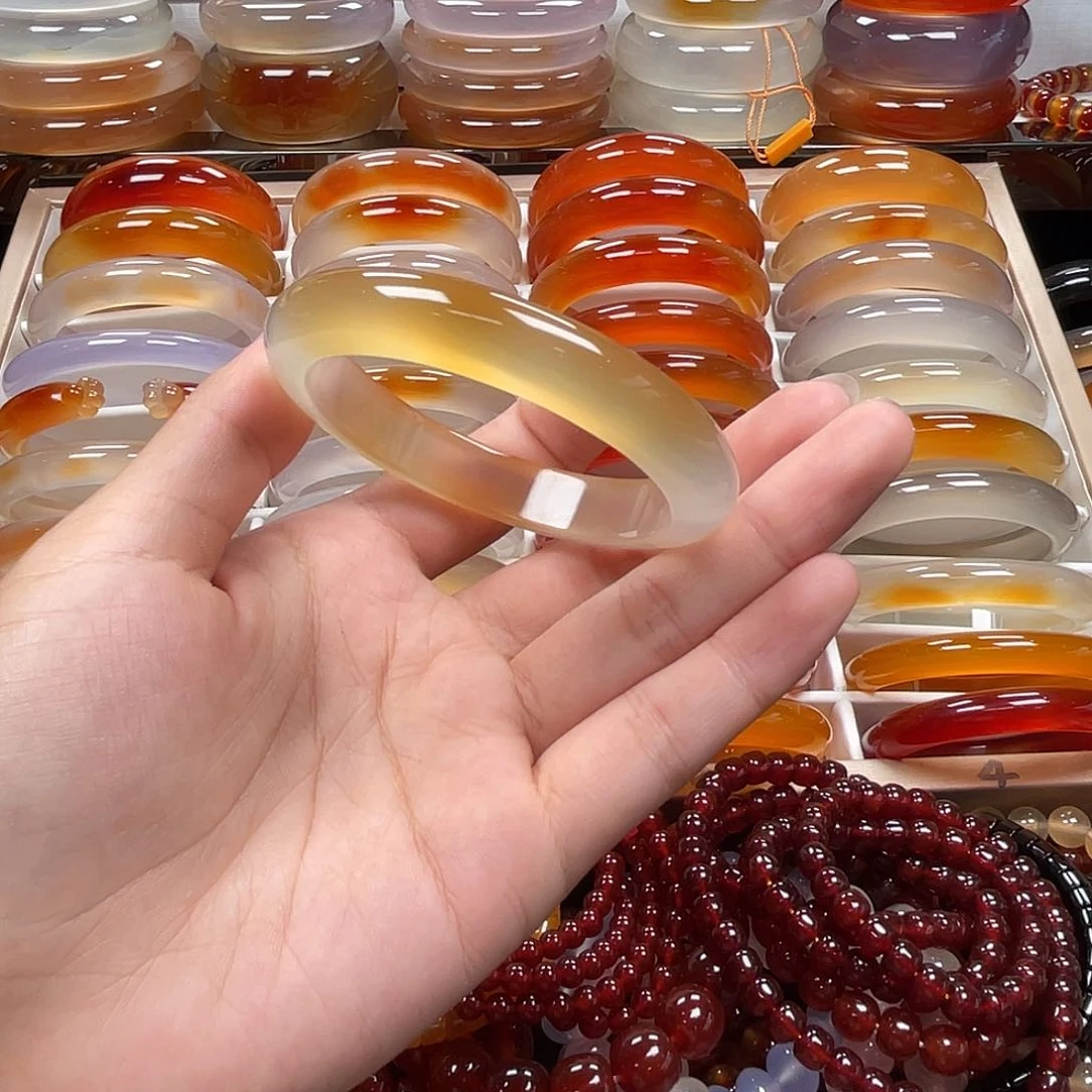 玛瑙/玉髓手镯未镶嵌用****9