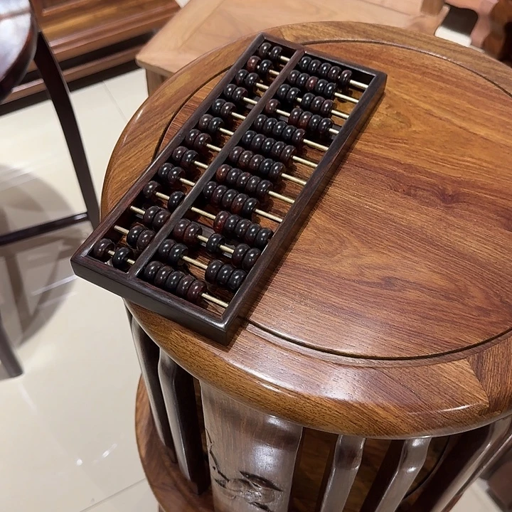 木大红酸枝算盘28x12