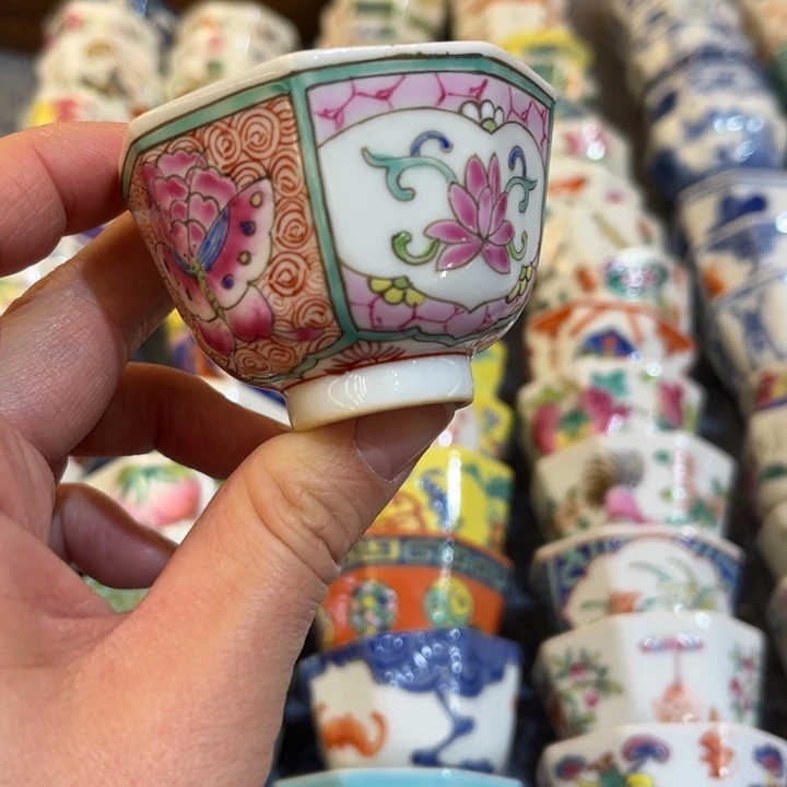 手绘茶杯盖碗陶瓷