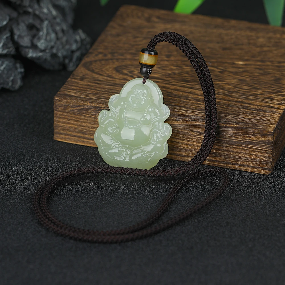 【星光村小飞TH41】和田玉弥勒佛吊坠（多样性发一件）