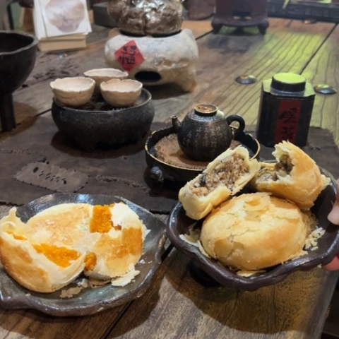 蛋黄五仁茶具茶具