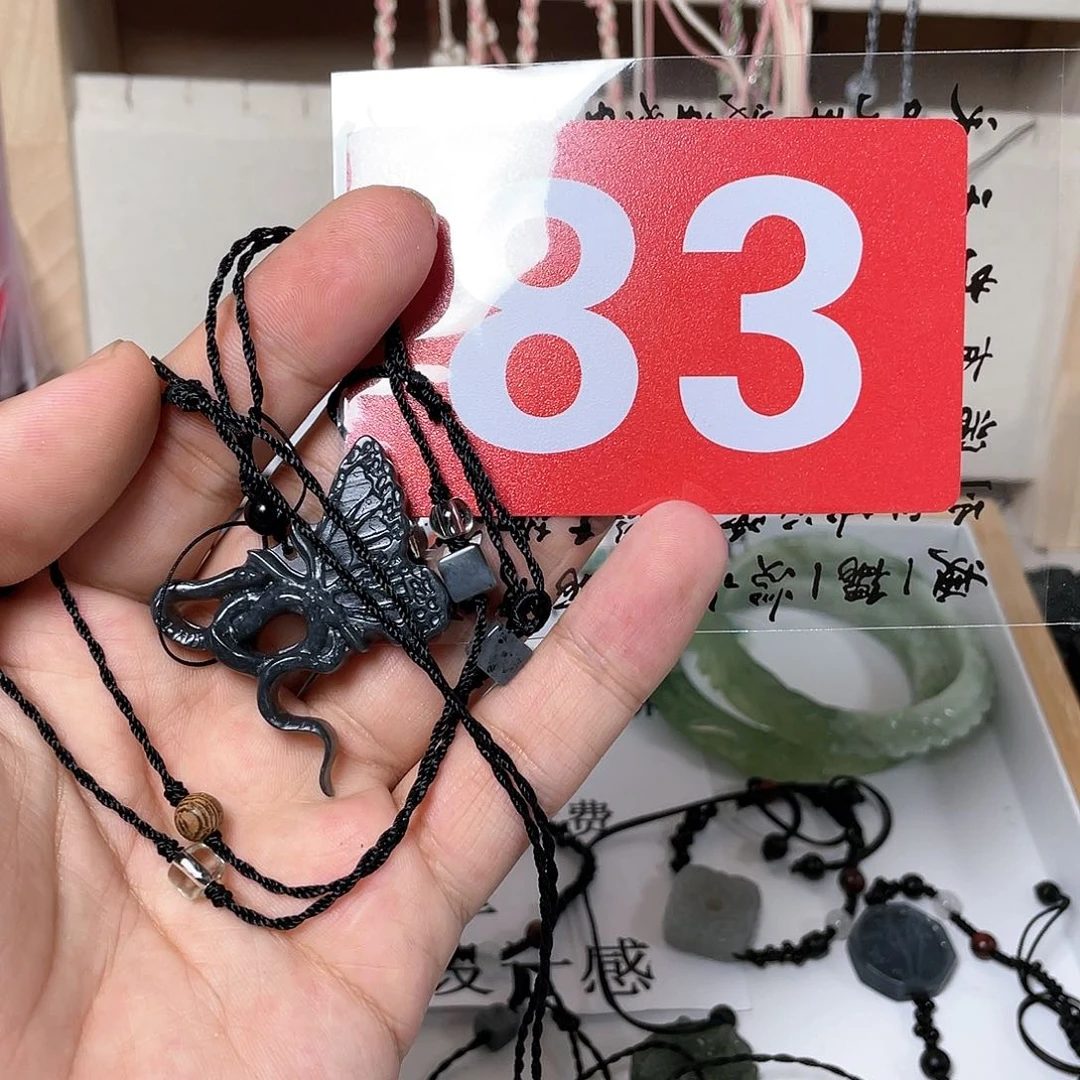 蛇纹石玉手链合金小*~