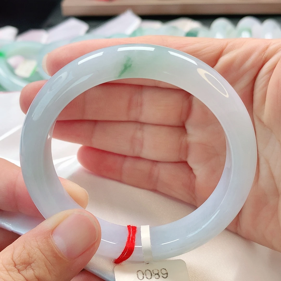 翡翠未镶嵌手镯58正