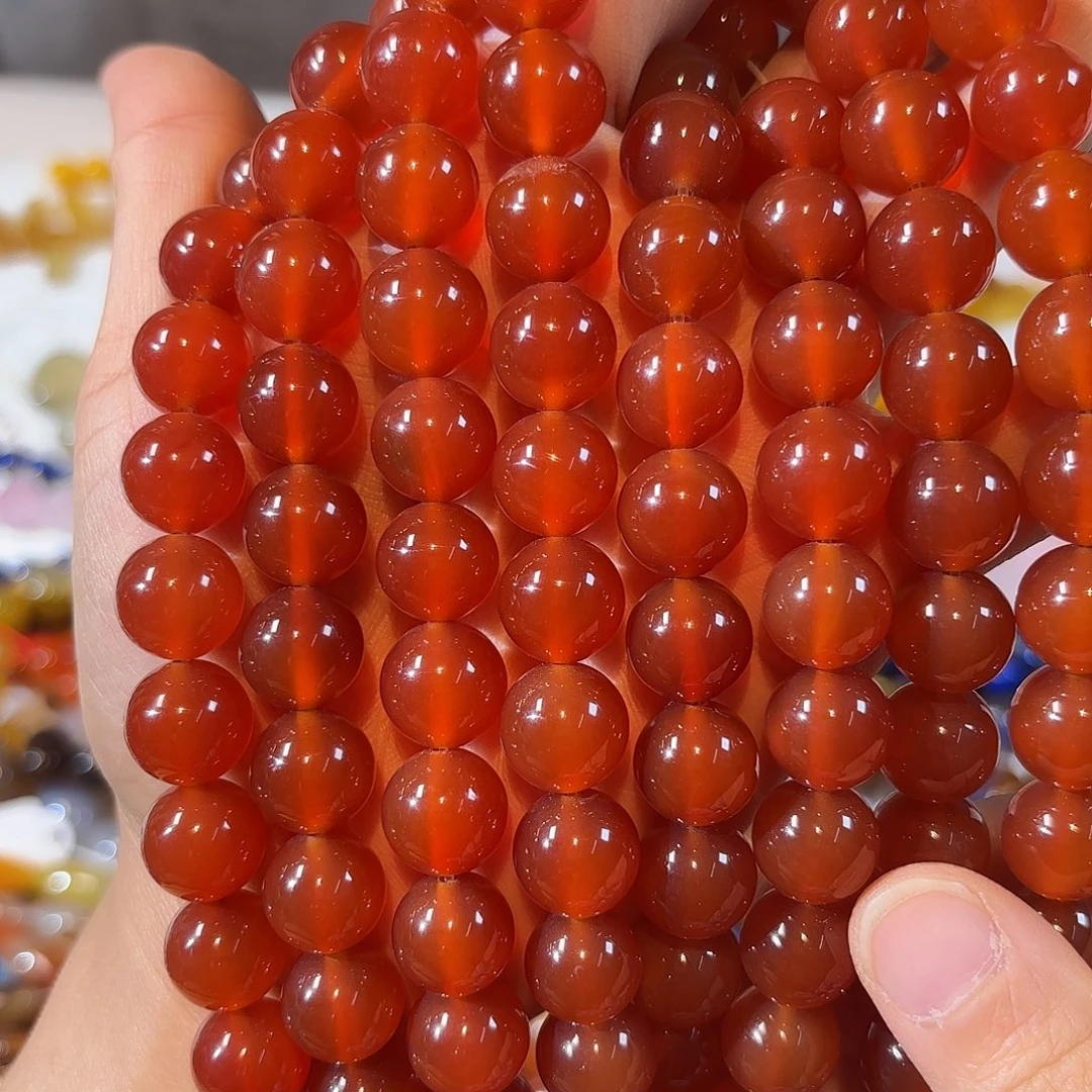 玛瑙/玉髓合金珠宝半成品红玛瑙卡12 一条