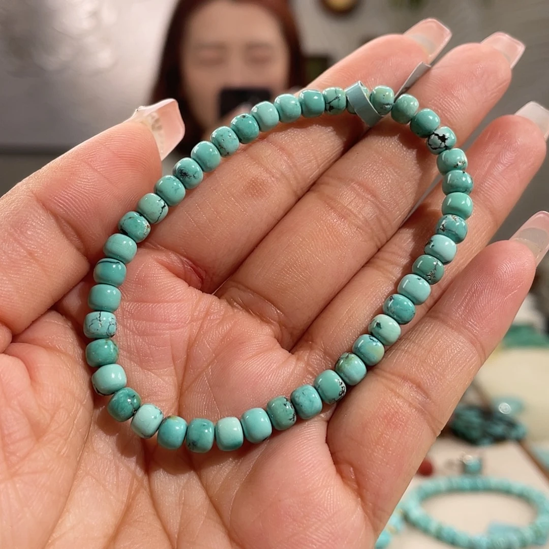 绿松石未镶嵌水草纹卡5+