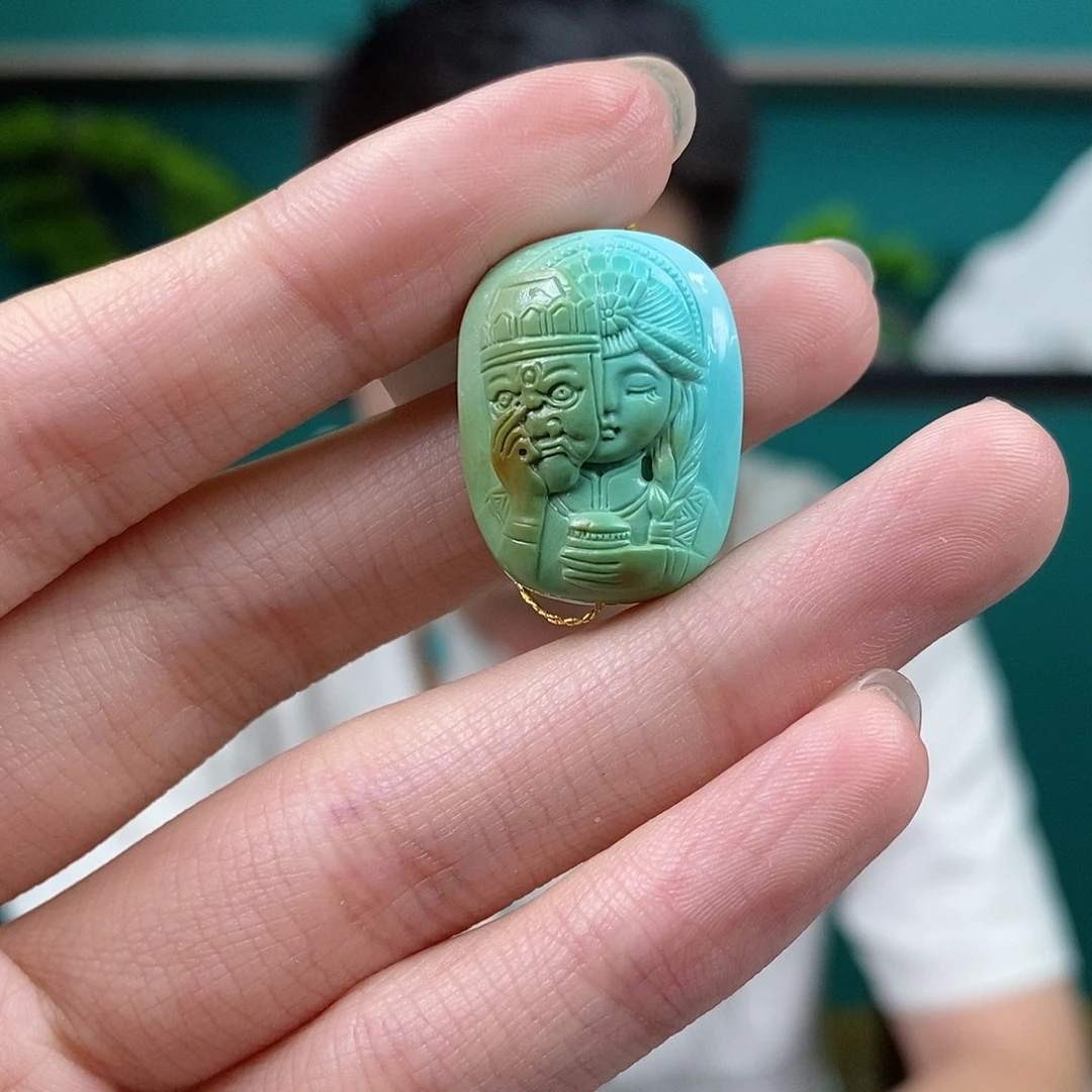 未镶嵌绿松石珠宝奇石