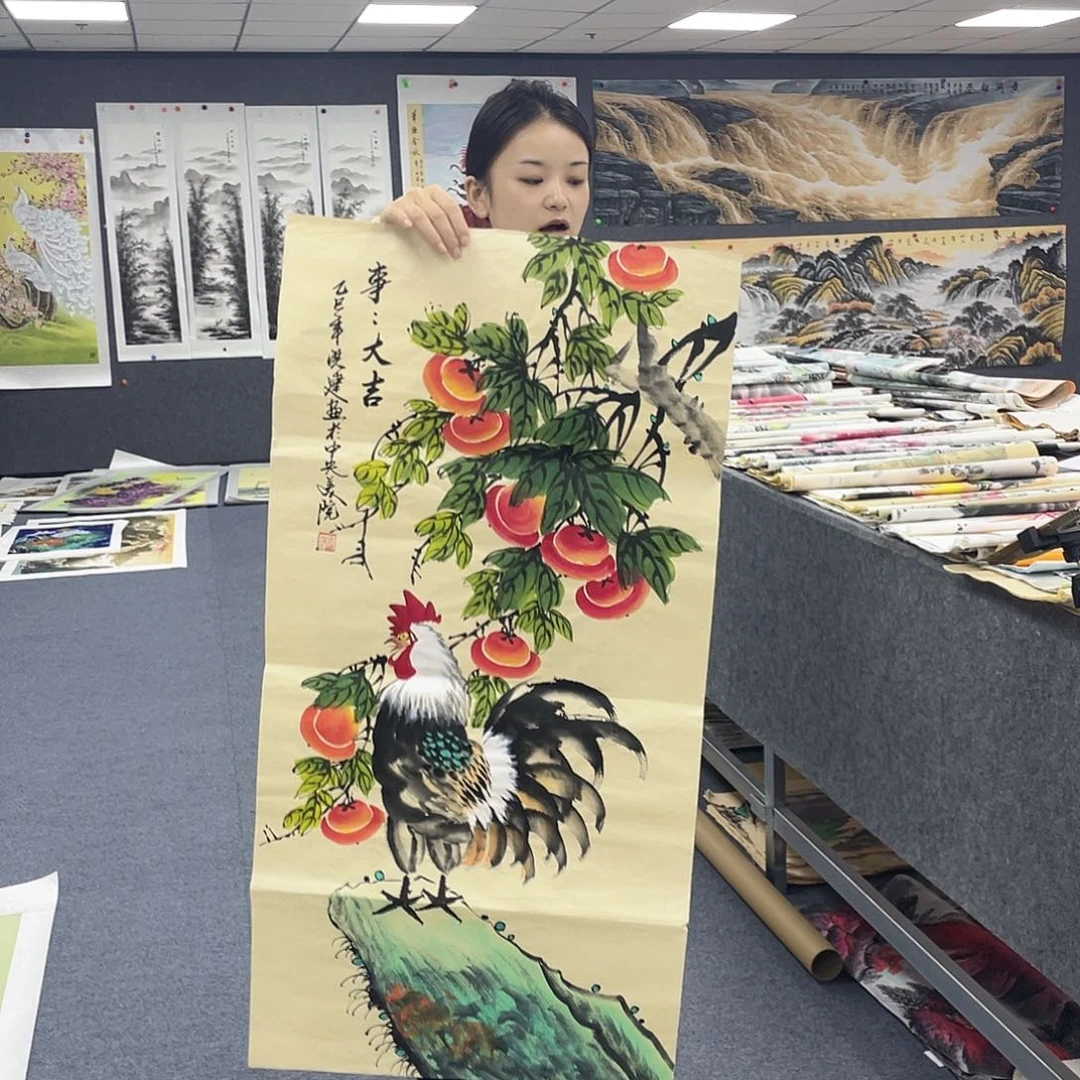 国画作品小姐姐放漏…