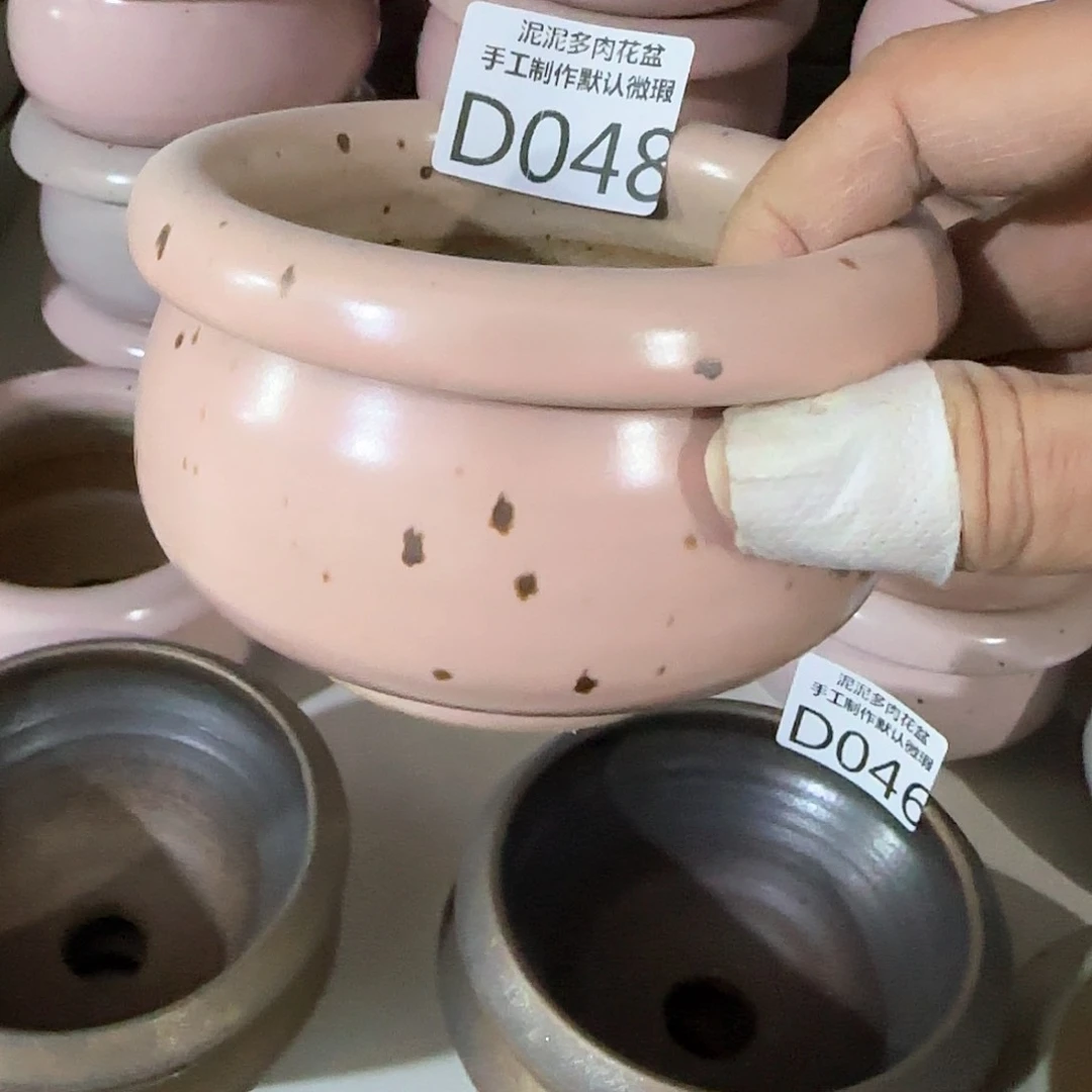 瓷片景德镇陶瓷花盆