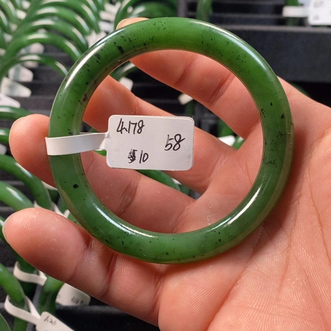 和田玉（碧玉）未镶嵌手镯58