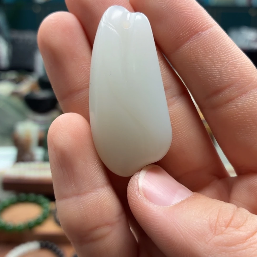 和田玉未镶嵌吊坠(不含链)米达