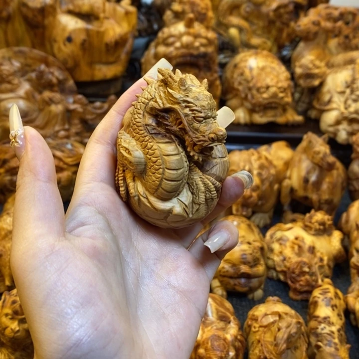 春***风柏木龙蛋手把件手把件