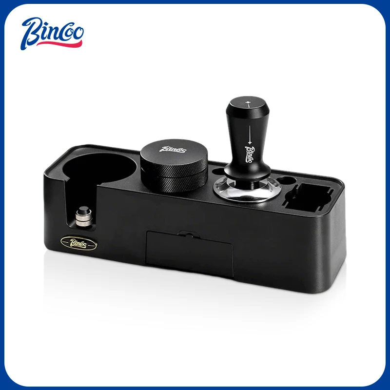 Bincoo咖啡压粉收纳底座弹力粉锤布粉器多功能手柄支撑架51/58mm