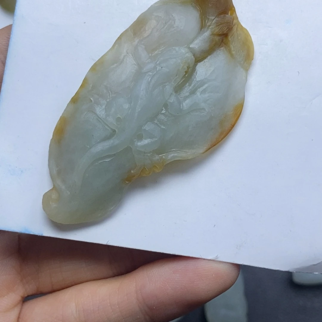 未镶嵌定制翡翠清**意叶子