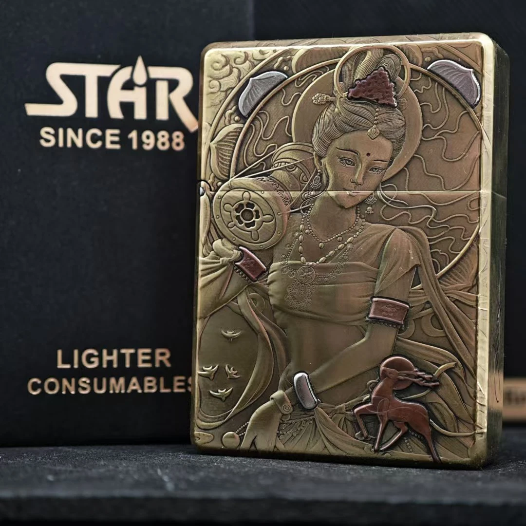STAR ST9 敦煌飞天 镶嵌 煤油打火机