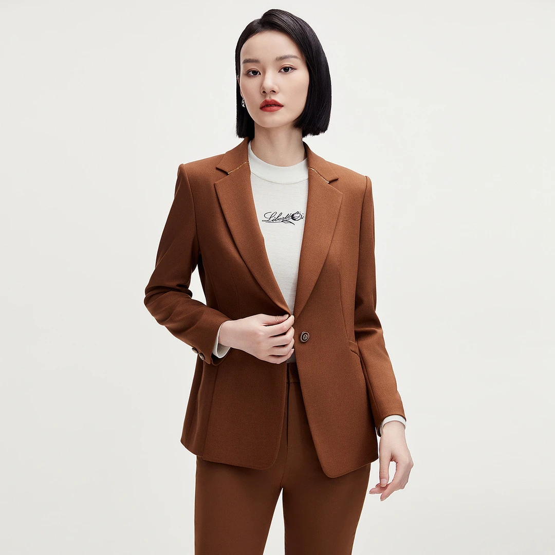 【婷婷专属】2025年秋季新款百搭通勤西服外套女商场同款