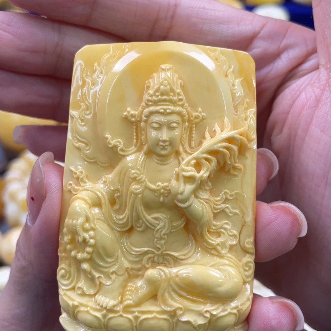蜜蜡未镶嵌裸石琥珀蜜蜡雕刻件