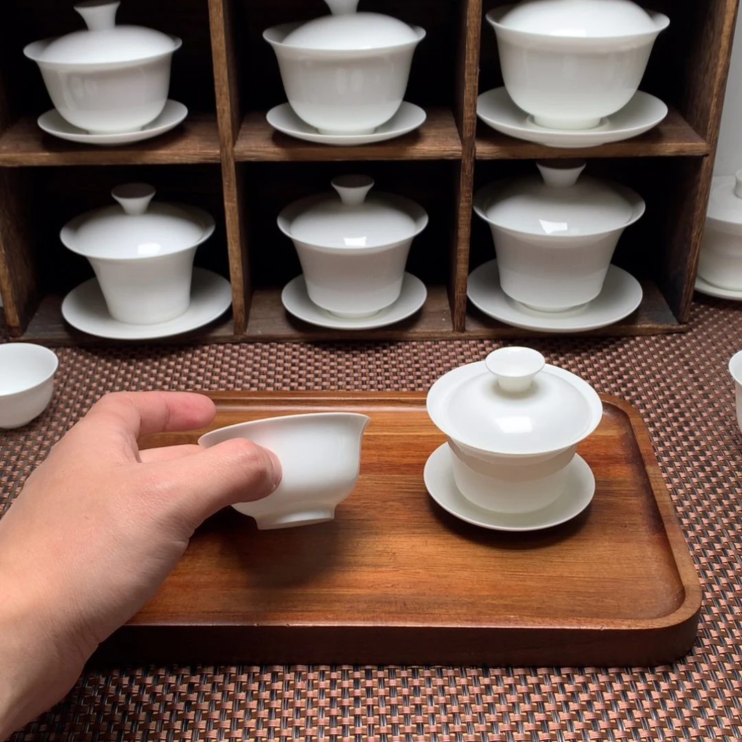 槐***四70马蹄➕杯骨瓷薄胎茶具