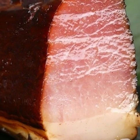 传统烟熏二刀座墩腊肉农家风味后腿腊肉咸香土猪肉特产美食