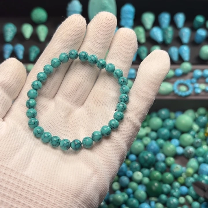 绿色网花圆珠卡6单圈