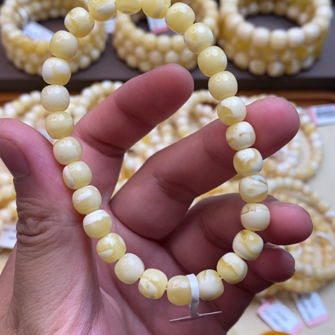 琥珀未镶嵌珠宝奇石7.5mm