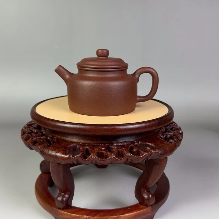 茶壶底槽青德钟壶160 cc全手工制作