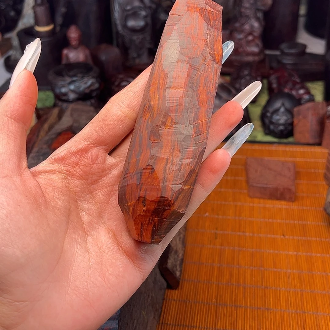 檀香紫檀（小叶紫檀）芝麻火焰纹