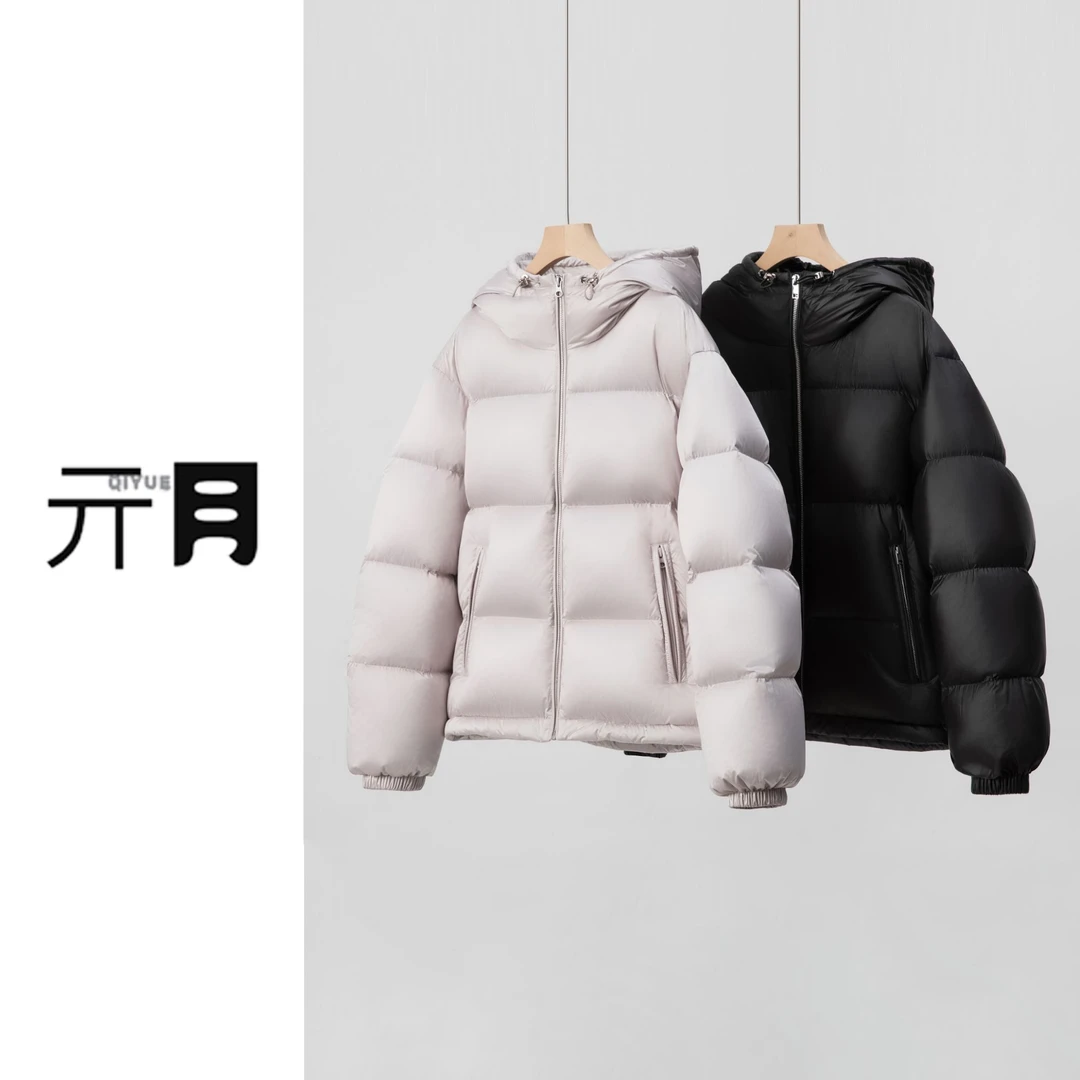 QIYUE「极光」95白鸭绒连帽短款羽绒服  |易打理| 冬季极寒休闲百搭