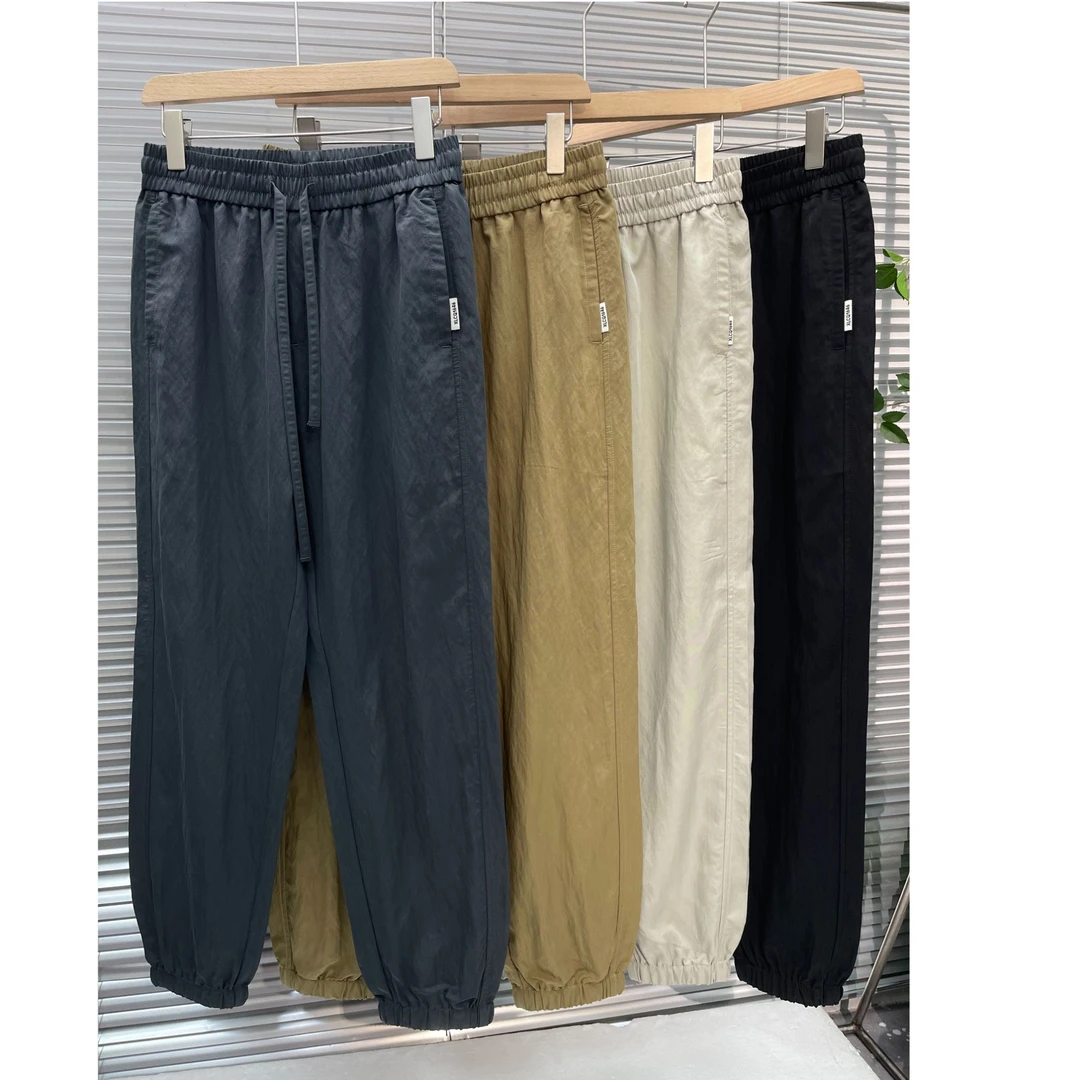 F8013夏季新款男士莱塞尔天丝休闲潮流宽松版型束脚裤