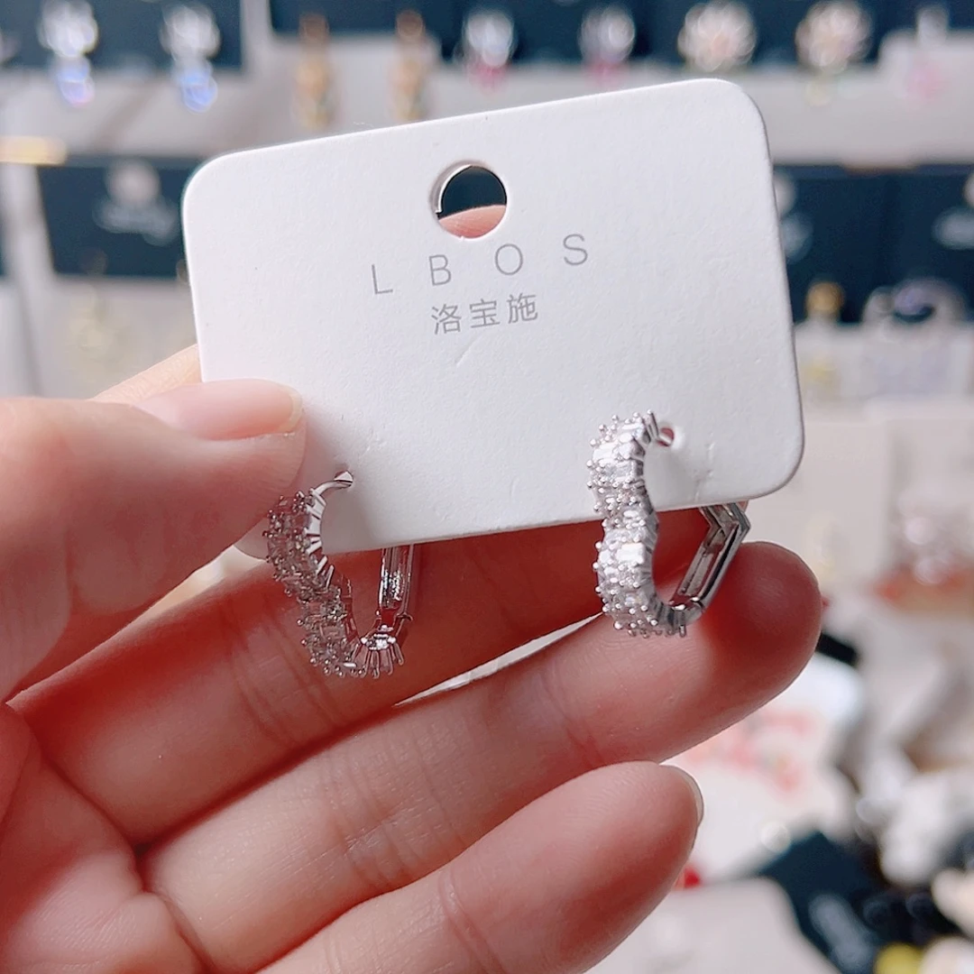 琉璃纯铜合金耳环的