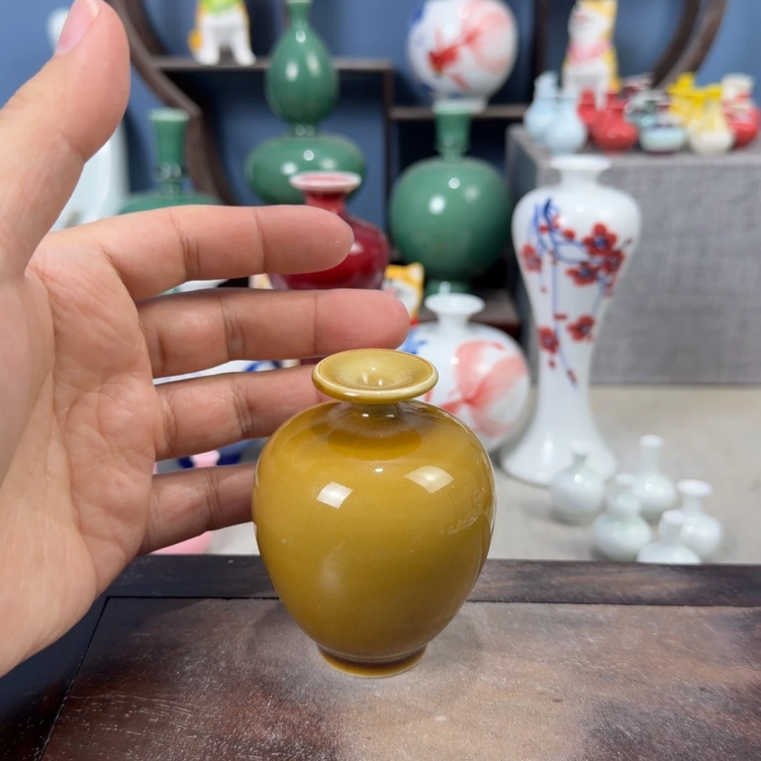 陶瓷手工小花器摆件