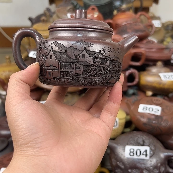 茶壶紫砂内里开片