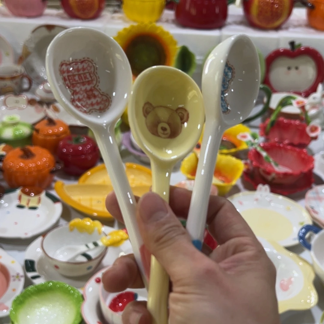 陶摆件高温陶瓷釉下彩正品！