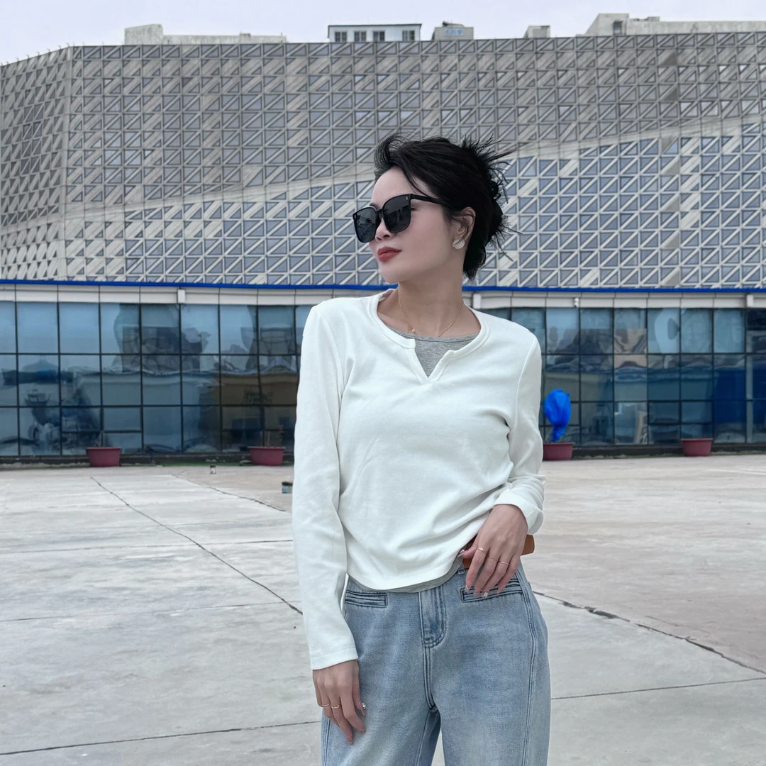 3089新款打底衫时尚百搭显瘦