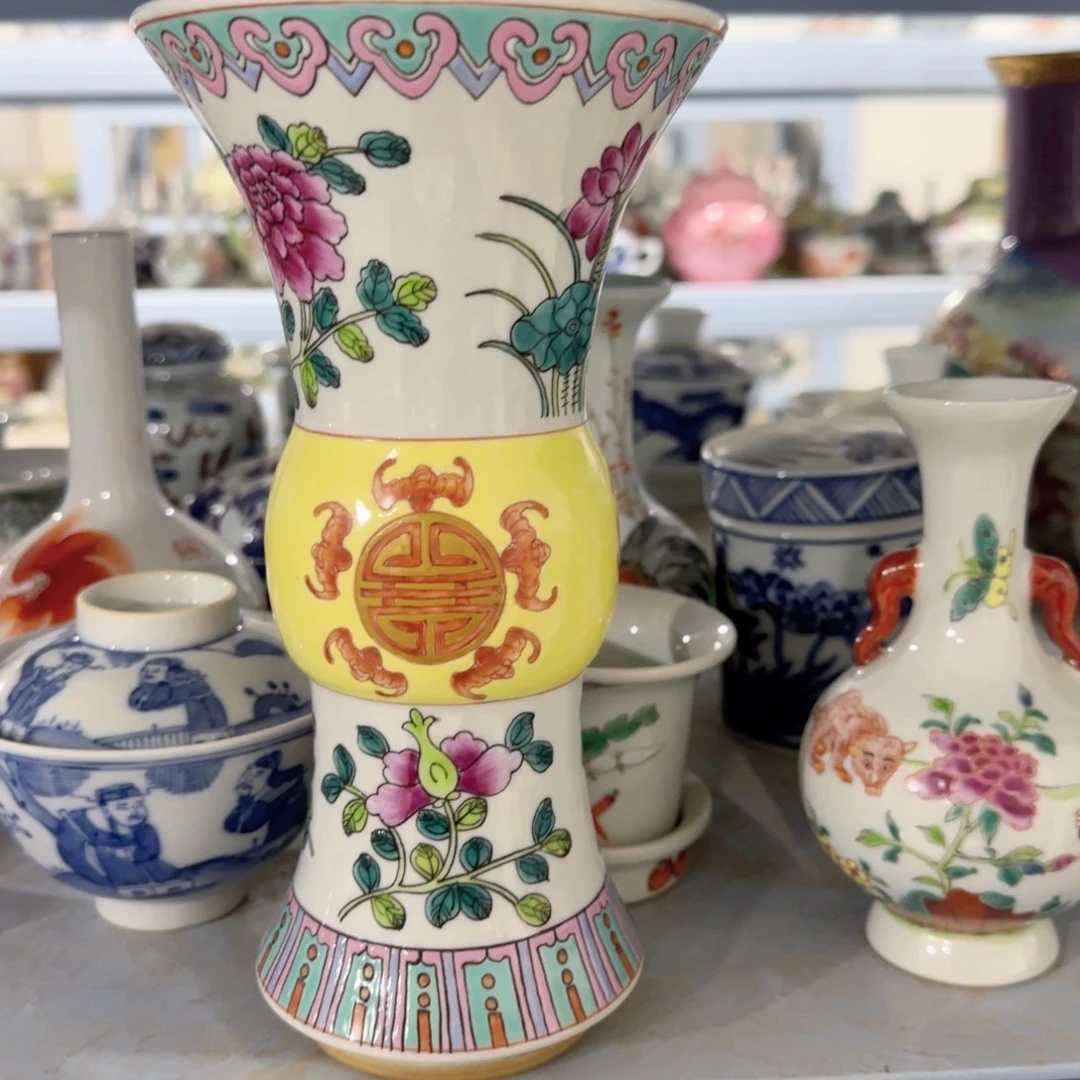 手绘瓷器，全部处理