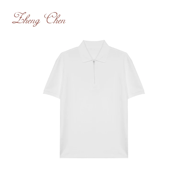 2025进口轻量化轻奢一片领简约经典POLO衫 P-T96272