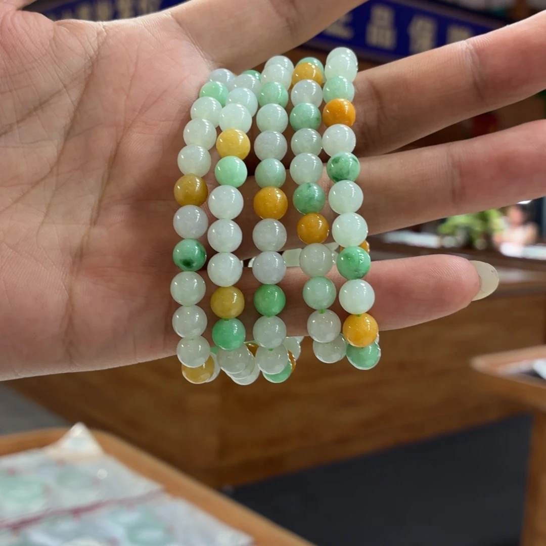 未镶嵌手串翡翠手串