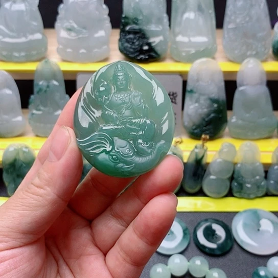 1***我吊坠(不含链)未镶嵌翡翠普贤菩萨