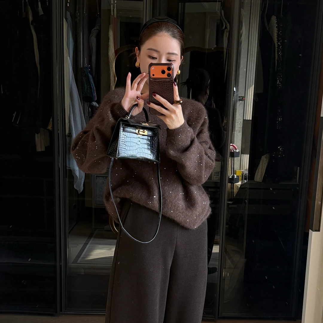 【CHUMINGMING】【疏星】细闪拉毛毛衣 CG2501