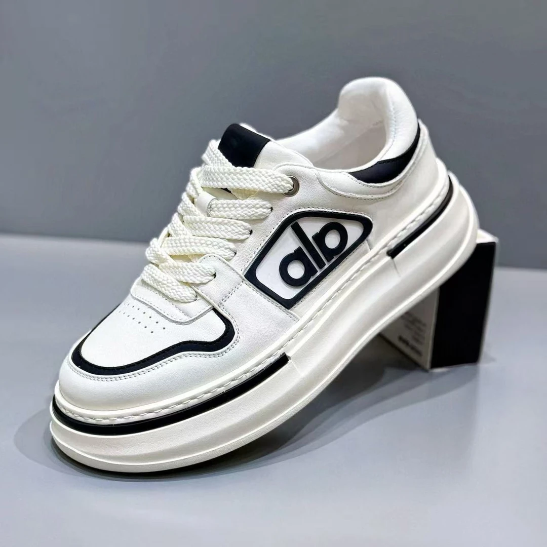 男鞋2025秋季新款真皮休闲板鞋厚底增高时尚百搭小白鞋运动休闲鞋