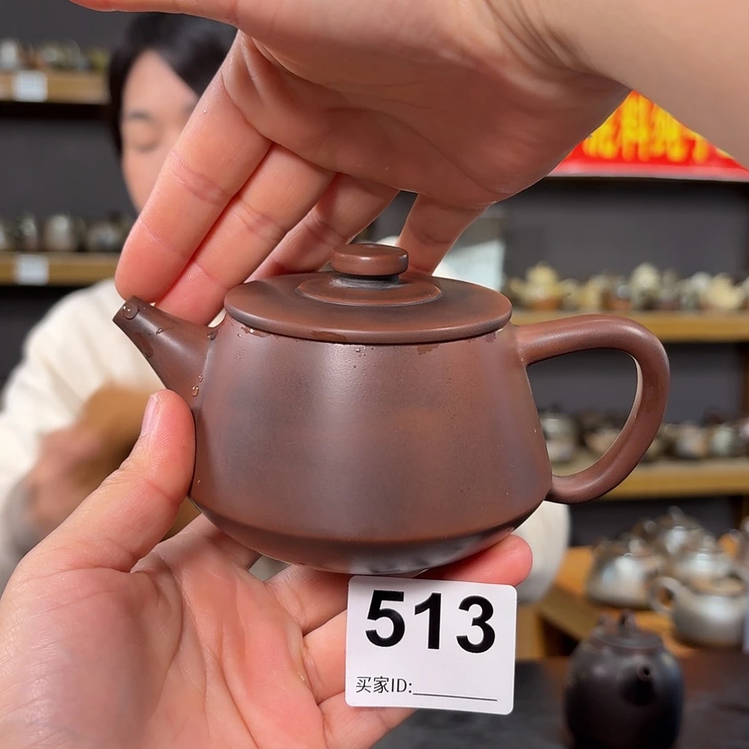 杯坭兴陶纯原矿泥料纯手工壶