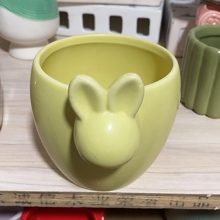 陶盆有孔 瑕疵针孔漏釉介意勿拍外高 11外口10