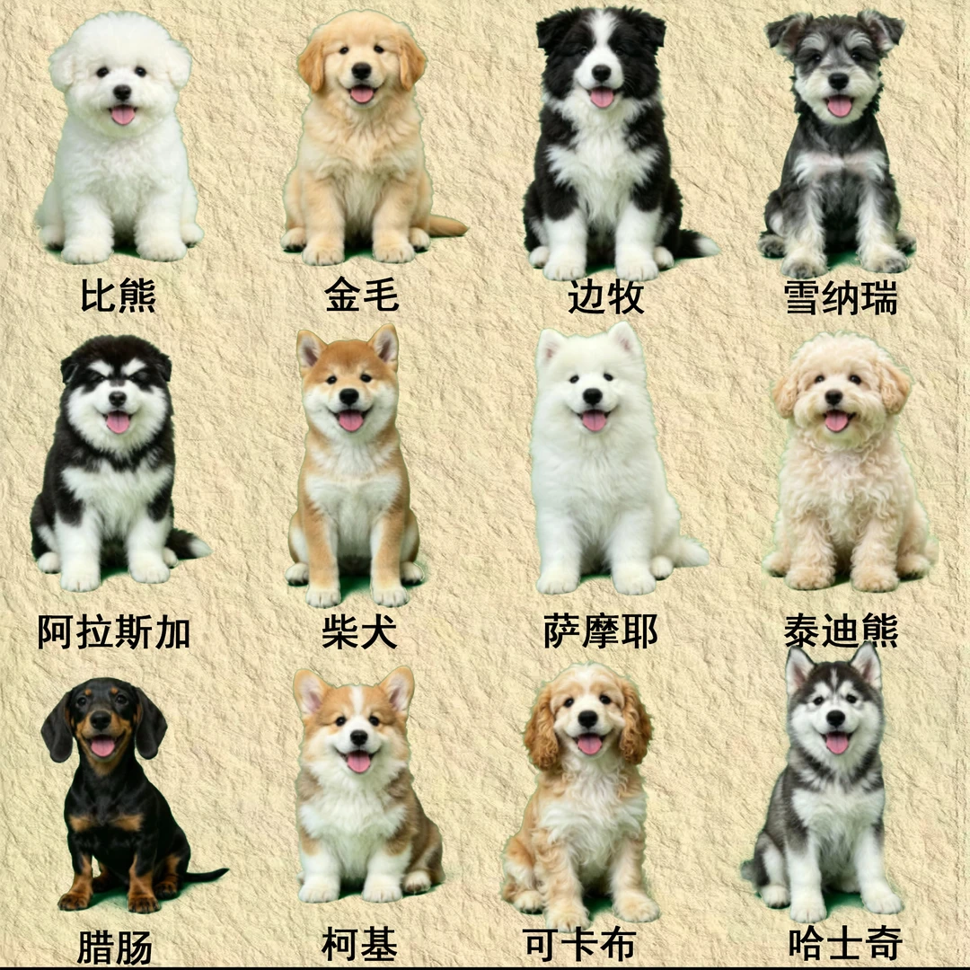 【徐风萌宠】宠物幼犬边牧金毛萨摩耶阿拉斯加比熊泰迪熊柯基柴犬