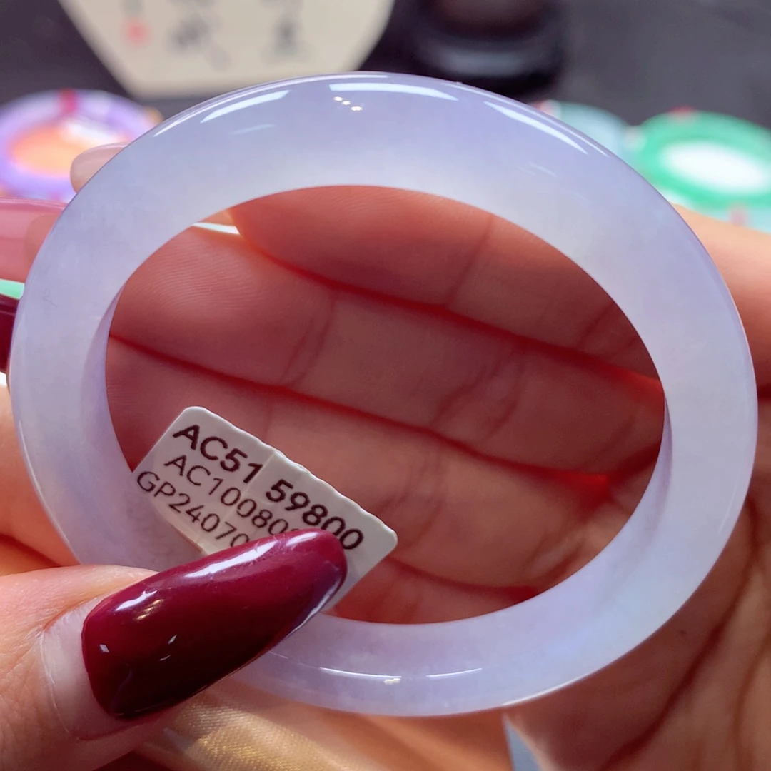 翡翠手镯未镶嵌正圈24号66