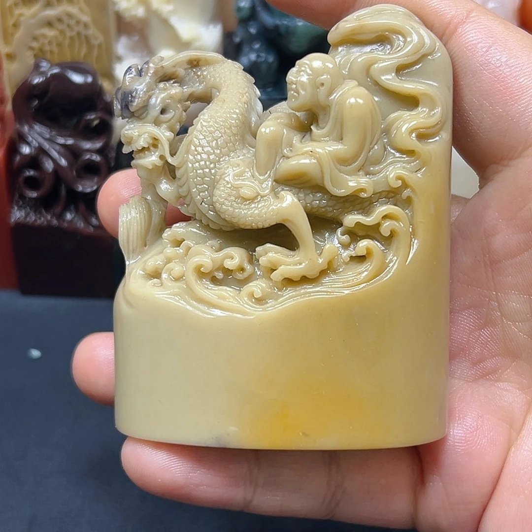 寿山石明****~印章雕刻工艺