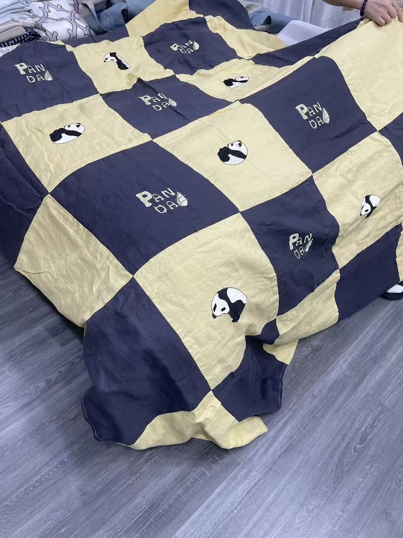 外贸尾单双层毯超柔软