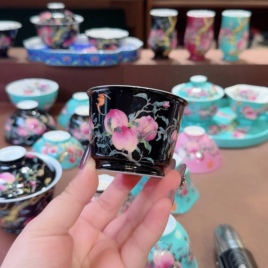 f珐琅彩主人杯茶具套装