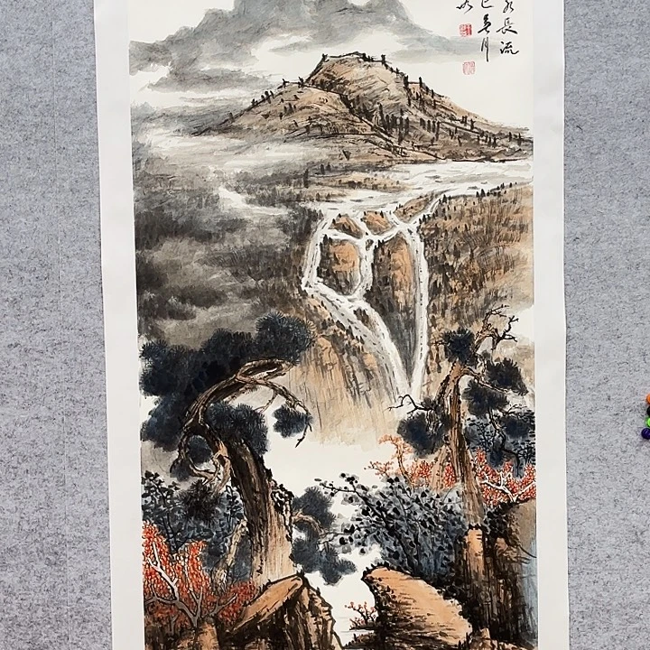 国画花鸟等图案四尺