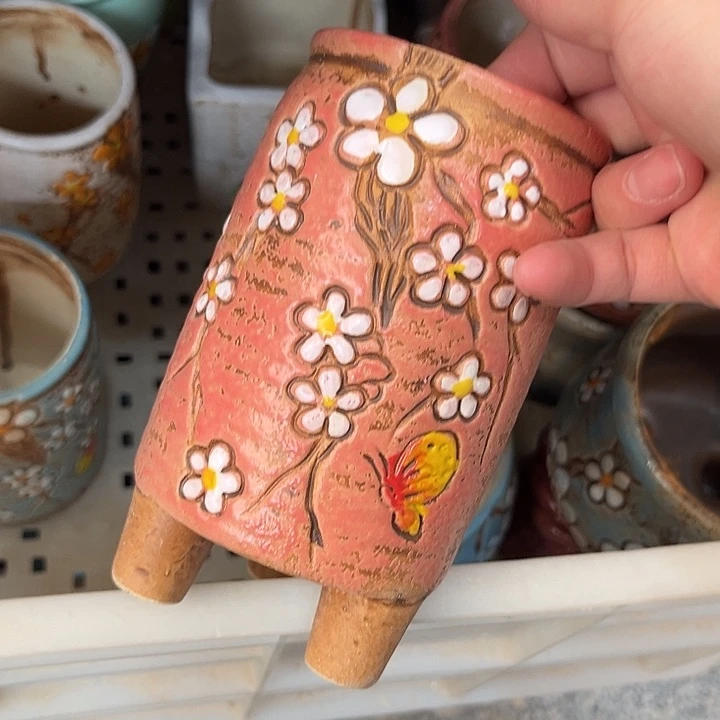 粗陶材质多肉花盆